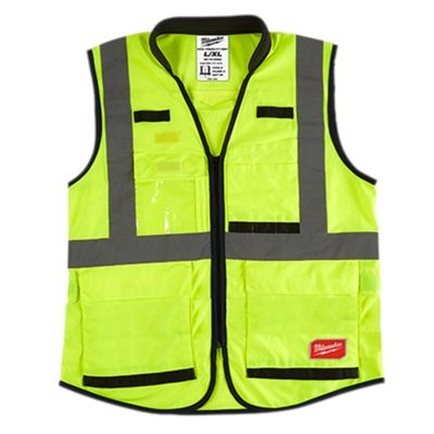 Milwaukee Hi-Vis Yellow Performance Safety Vest, Size S/M (CSA)