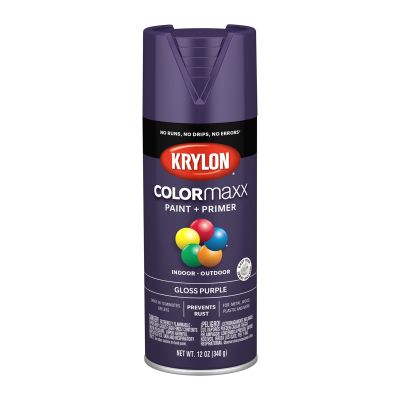 Krylon COLORmaxx Paint + Primer, Gloss Purple