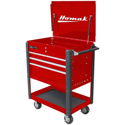 35 in. Pro Series 4 Drawer Flip Top Service Cart