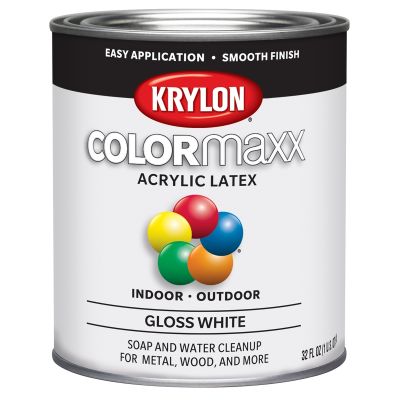 Krylon COLORmaxx Paint + Primer, Gloss White