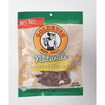 Goldrush Natural Honey 2.85 oz. Beef Jerky, Free f