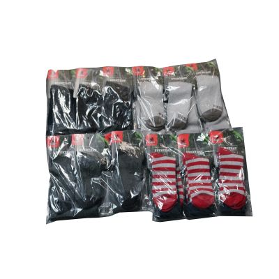 Redback Boots Everyday Bamboo Crew Socks, Assorted Variety (24-Pack)
