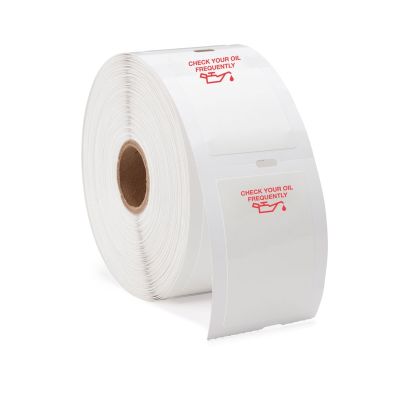 Generic Labels w/red oil can image- 500/Roll