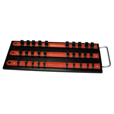 VIM Tools 3 Mounted Socket Rails Socket Rack Tray