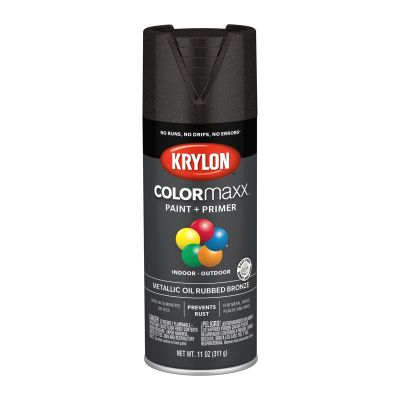 Krylon COLORmaxx Paint + Primer, Metallic Oil Rubbed