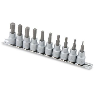 Titan 10-Piece 3/8 in. Drive Metric Hex Bit Socket Set