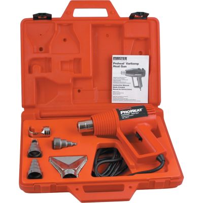 Proheat Varitemp Heat Gun with 5 Attachments and Case