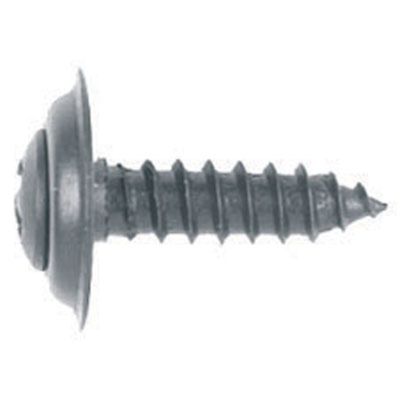 Phillips Oval Head Trim Screw, Size: 10 x 1", Head Size: #8, Finish: Black Phosphate, Qty: 100