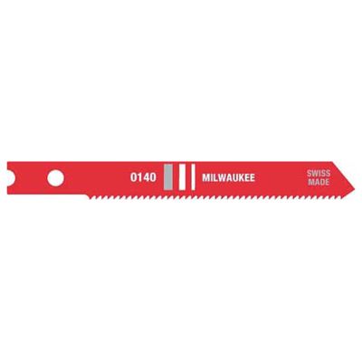 Milwaukee 2-3/4 in. Metal Cutting Jig Saw Blades, 24 TPI, High Speed Steel, U-Shank, (5-Pack)