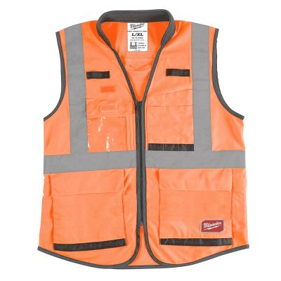 Milwaukee Hi-Vis Orange Performance Safety Vest, Size S/M (CSA)