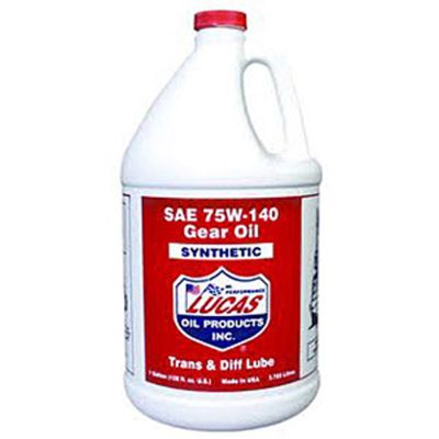 Motor Lube, Synthetic, SAE, 75W-140, Case of 4
