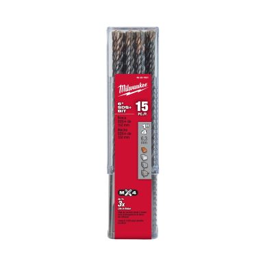 SDS-PLUS 4CT MX4? 1/4" X 4" X 6" (15-Pack)