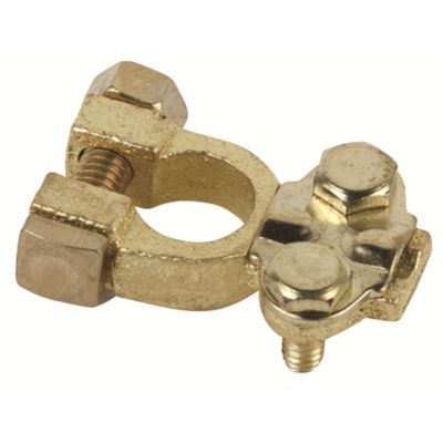 5/16" Neg 3/8 "Pos Brass Wing Nut Terminal 1 Set