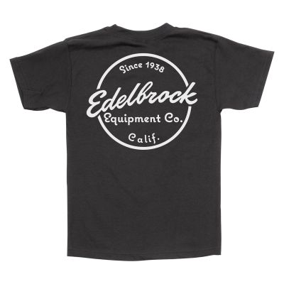 Edelbrock Since 1938 Black T-Shirt, XXL