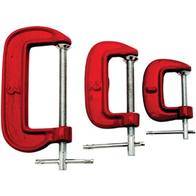 3 pc C-Clamp Set - 1", 2", 3"