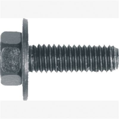 Metric Body Bolt 13MM OD Washer Blk GM, Screw: 6-1.00 x 20mm, 10mm IND hex head, Qty 10, (11504570)