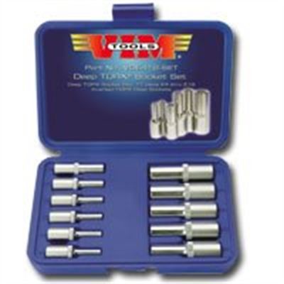 11-Piece Deep Torx Socket Set (E4 thru E18)