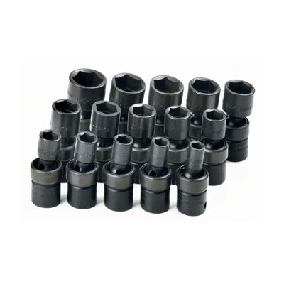 15 Piece 3/8" Drive 6 Point Swivel Metric Impact Socket Set