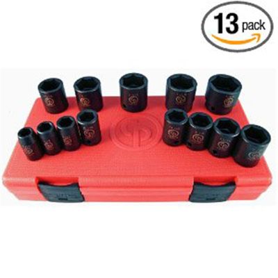 1/2" DR. 13PCS SAE Impact Socket Set