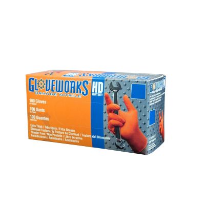 Gloves Gloveworks HD Orange Nitrile XXL