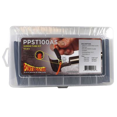 Power Probe adhesive lined heat shrink tube kit, 42 pcs
