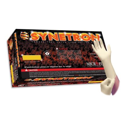 SYNETRON LATEX EXAM GLOVES L 12PK