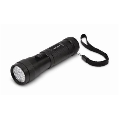 12 Led Aluminum Flashlight w/ Red & Green Led 2-Pack