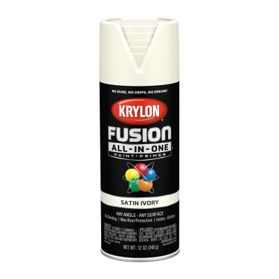 Krylon Fusion All-In-One Paint + Primer, Satin Ivory