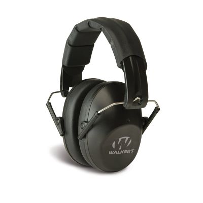 Pro Low Profile Folding Earmuff in Black
