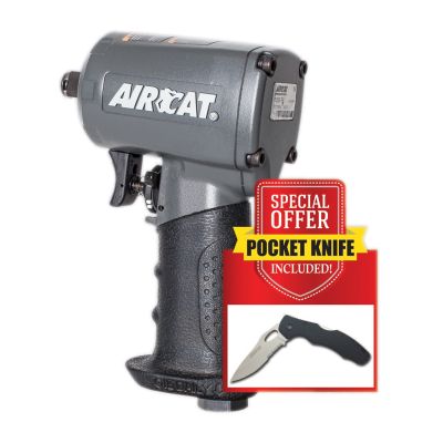 1/2" Compact Impact Wrench With 7.5" Stainless Steel Knife