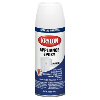 Krylon Appliance Epoxies; Appliance White; 12 oz. Aerosol