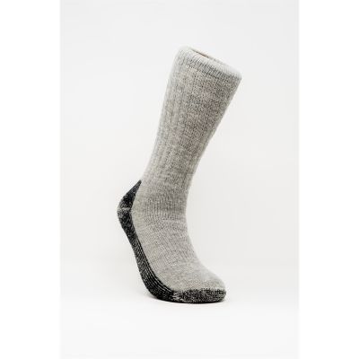 Redback Boots Wool Sock 3-Pack Polar Grey Merino, Size Medium