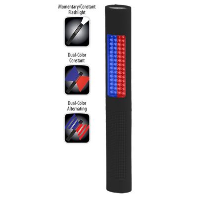 Bayco Safety Blue / Red Flashlight, Flood / Flashing Safety Light