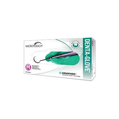 MICRO-TOUCH DENTA-GLOVE GREEN NEOPRENE GLOVES, L 100PK