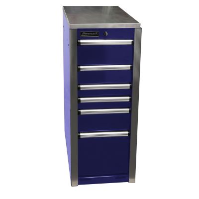 Homak Mfg. HXL 6-Drawer Side Cabinet, Blue