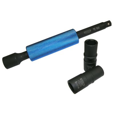VIM Tools 1/2 in. Drive, 9 in. Turbo Extension Set with Speed Handle and Flip Sockets