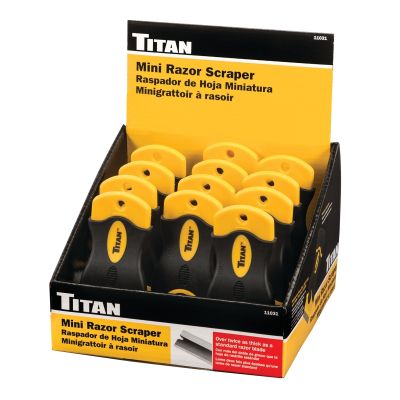 12PC Mini Single-edge Razor Scraper Display