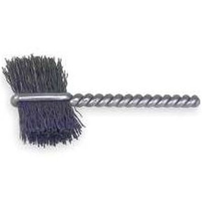 Burrite Type Power Tube Brush, 5/16" Diameter, .003 Wire Size, 2-1/8" Long, Flat Side Action