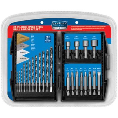 24pc Power Point Drill Bit & Drive Combination Set