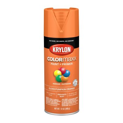 Krylon COLORmaxx Paint + Primer, Gloss Pumpkin Orange