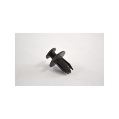 Black Nylon Push-Type Retainer; Head Diameter 15mm (25/Bag)