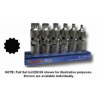 VIM Tools 8M XZN, Universal Joint XZN Triple sqaure Driveiver, 1/4 in. Square Driver