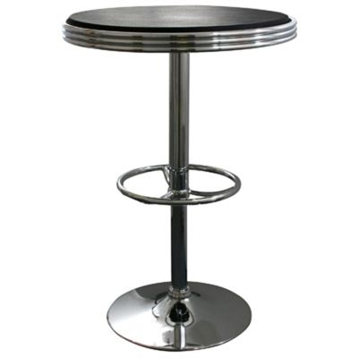 AmeriHome Retro Vintage Soda Fountain Style Bar Table