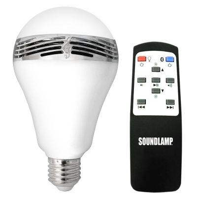 SoundLamp LED Light Bulb with Bluetooth Speaker
