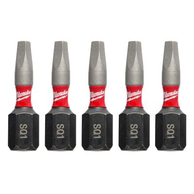 SHOCKWAVE? Impact Square Recess #1 Insert Bits (5 PK)