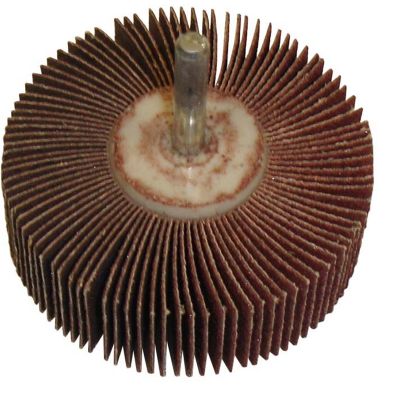 Flap Wheel 3" x 1" x 1/4" - 80 Grit, Abrasive Sandpaper