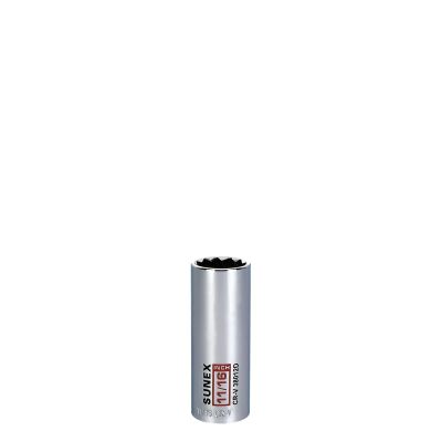 Sunex Tools 11/16 in. Deep Chrome Socket 12-Point