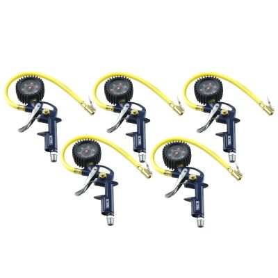 5 Pk. of Tire Inflator with 2" Gauge