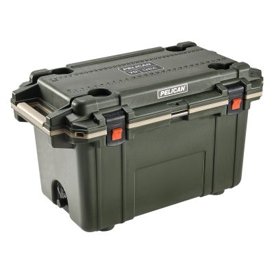 Pelican 70 Quart Pelican Elite Cooler, Green/Tan
