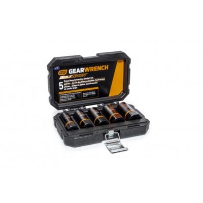 5 Pc 1/2" Drive Bolt Biter Impact Deep Extraction Socket Set